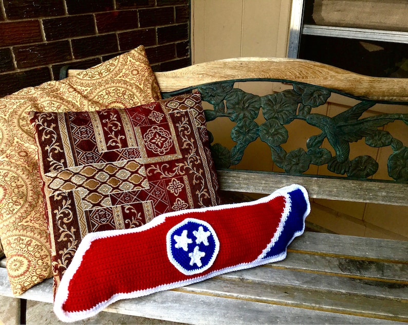 Tennessee State Flag Crochet Pillow Pattern image 2