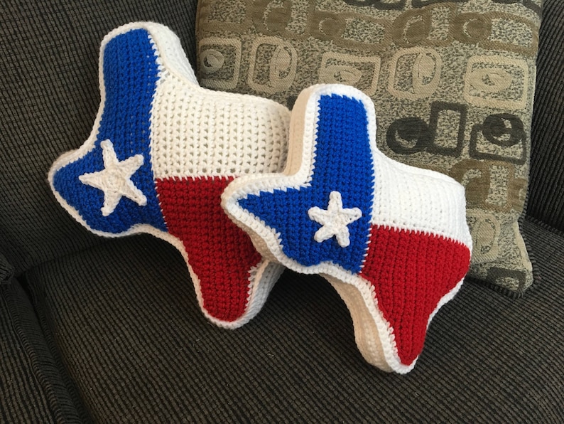 Texas State Flag Pillow | Etsy