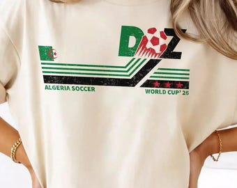 Algerien Fussball World Vintage Trost Farben Shirt