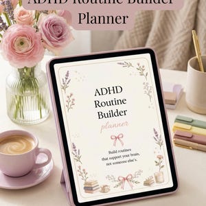 ADHD Routine Builder Planner | Neurodivergent Daily Habit Tracker (Digital Download)