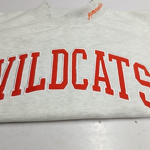 Custom Embroidered Mock Neck Sweatshirt, Personalized College Pullover, Custom Slogan Turtleneck Style Sweater, Game Day Shirt, Gift for Her