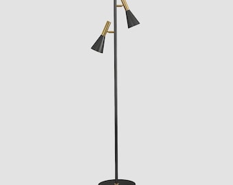 Lámpara de pie Lron Mouth, estilo arco audaz, de estilo industrial, ideal para espacios modernos.
