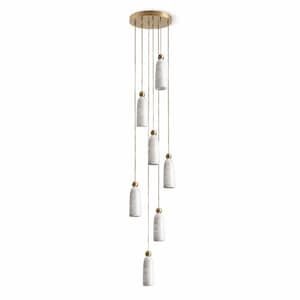 Alabaster Bell Cluster Pendelleuchte natürliche Wärme und modernen Luxus-Stil