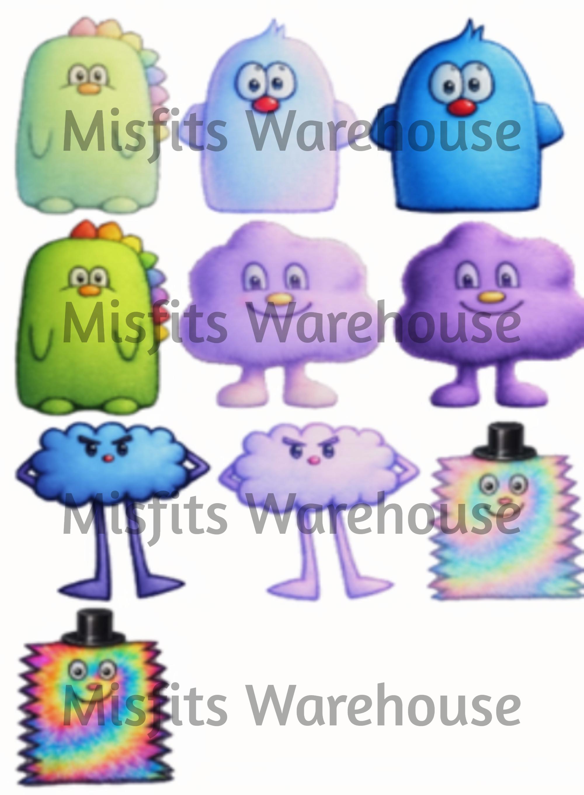 Purple rainbow friends plush - Etsy 日本