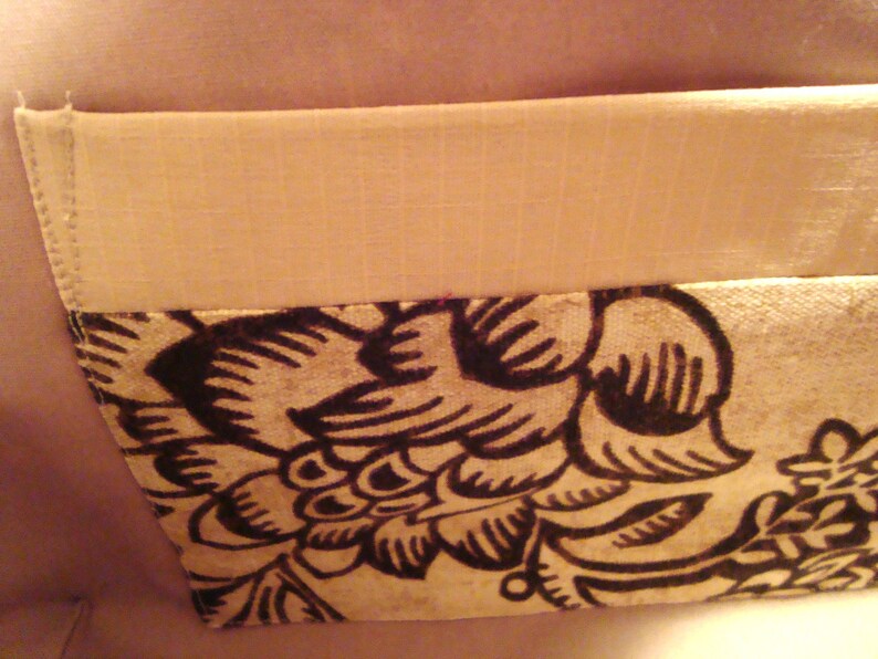 Diaper Bag-Purse Classic Large Tote Bag-Book Bag Lovely Brown Creme Jacobean Floral