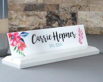 Desk Name Plate Etsy