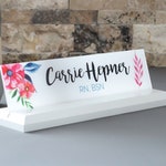 Desk Name Plate Modern Office Decor Graduation Gift For Her Etsy
