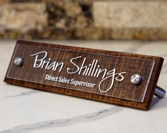 Desk Name Plate Etsy