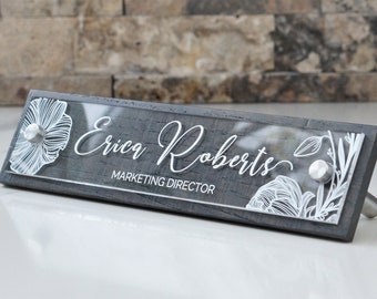 Desk Name Plate Etsy