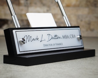 Desk Name Plate Etsy