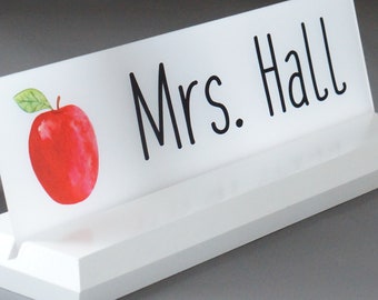 Classic Desk Name Plate.   Made Exclusively by Garo Signs. Size 10" x 2.5”