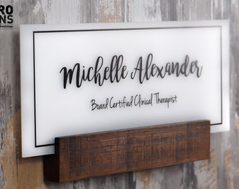 Rustic Wall Rail Sign.   Size 12” x 5”