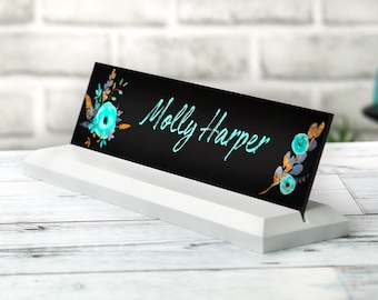 Classic Desk Name Plate.   Made Exclusively by Garo Signs. Size 10" x 2.5”