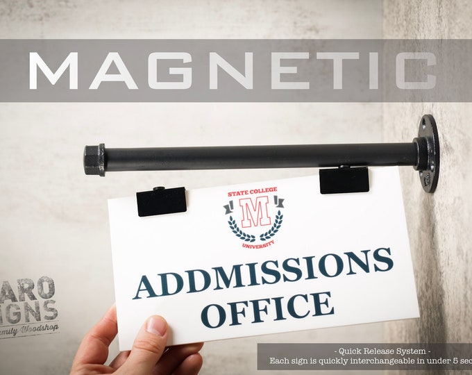 Magnetic Corridor Sign. Size 12” x 8”.