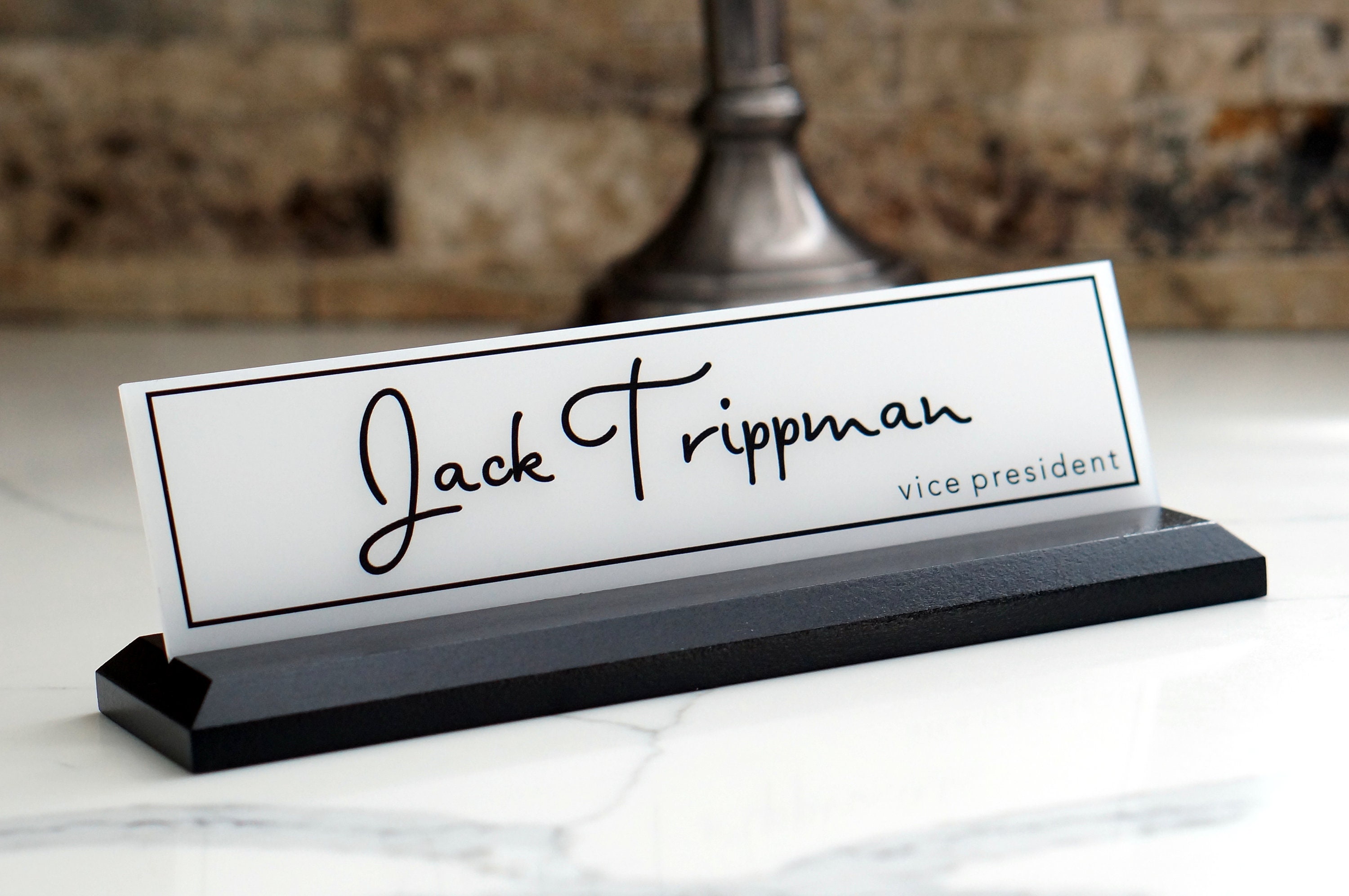 Personalized Desk Name Plate Personalized Employee Gift ...