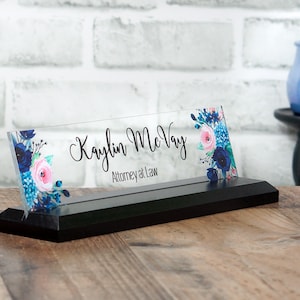 Classic Desk Name Plate. Made Exclusively by Garo Signs. Size 10 x 2.5 image 9