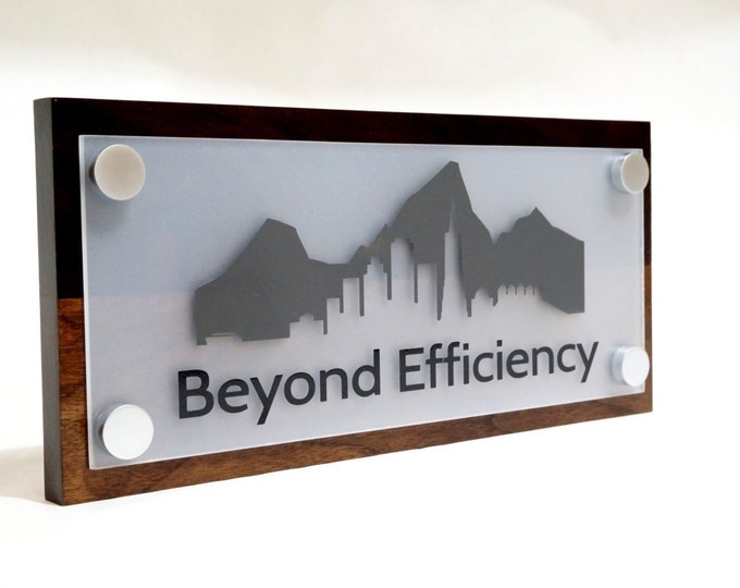 Wooden 5" x 12" Wall & Door Sign