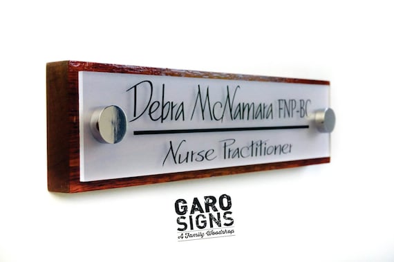 Office Door Sign Professional Personalized Wood Sign Gift 10 Etsy