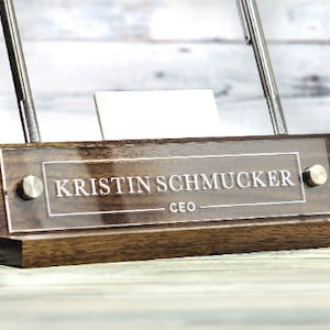 Executive Desk Name Plate. Made Exclusively by Garo Signs. Size 10 x 2.5 image 8