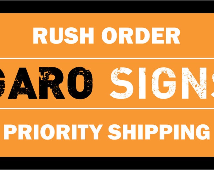Rush Order Processing + Shipping