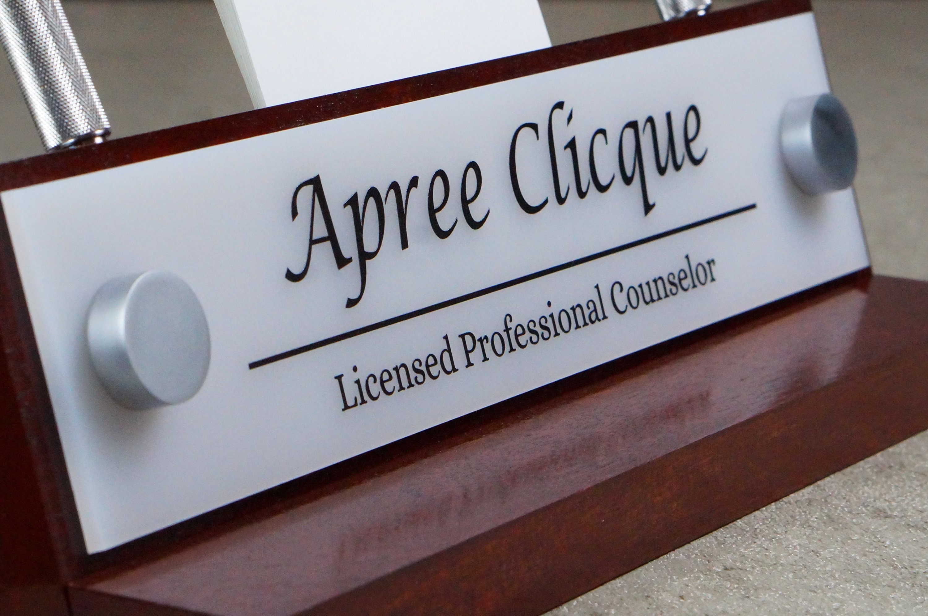 Desk Plaque Executive Desk Name Plate Christmas Gift