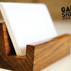 Holz Schreibtisch Visitenkartenhalter, Bürozubehör, Büromöbel, Bürobedarf, Visitenkartenhalter 10 x 1,5 Zoll
