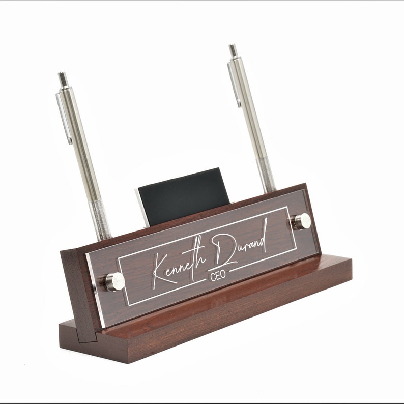 Executive Desk Name Plate. Made Exclusively by Garo Signs. Size 10 x 2.5 image 9