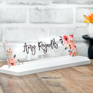 Classic Desk Name Plate. Made Exclusively by Garo Signs. Size 10 x 2.5 image 7