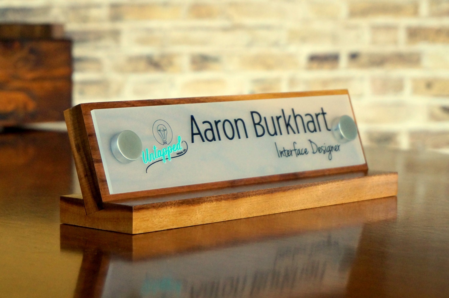 Logo sign desk name plate custom and personalized size 10 x etsy ireland