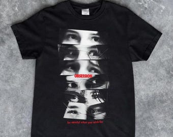 Obsession Movie Shirt with Be Careful What You Wish For Eye Collage, 2026 Thriller Film Lover Gift