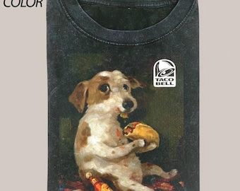 Comfort Colors Dog Taco Bell Graphic T-Shirt, Vintage Meme Tee