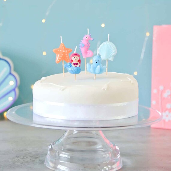 Under The Sea Candles Party Decoration For Birthday Cakes Etsy