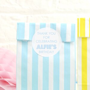 personalised birthday party stickers for childrens etsy
