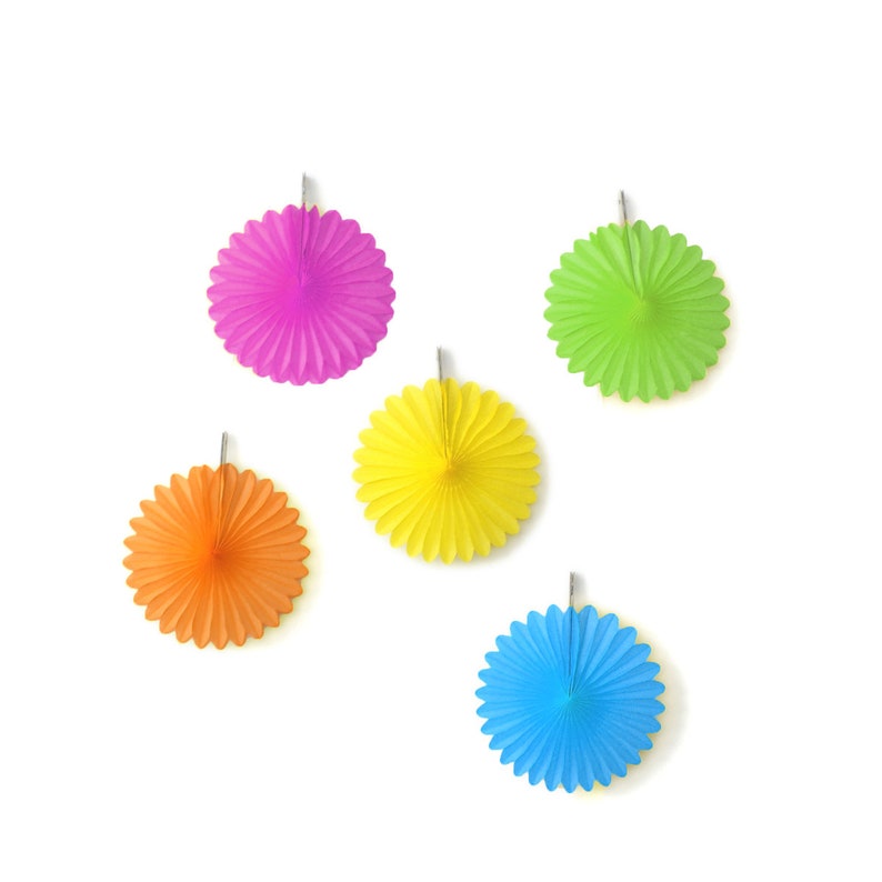 Rainbow Paper Fan Set Party Decoration for Children's Etsy
