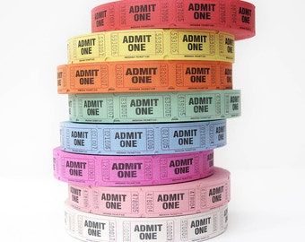 Boletos de fiesta de la Feria de Carnaval Accesorio para fiestas temáticas de películas, fichas de bebida de boda o boletos de admisión de entrada