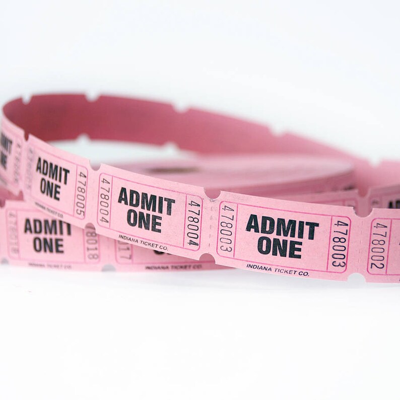 Carnival Fair Tickets Party Accessory for Movie Themed Etsy