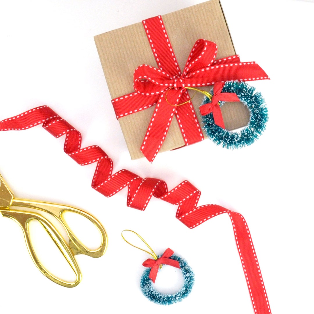 Christmas Wreath Gift Wrap Accessories Etsy