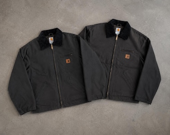 Veste Carhartt Detroit style vintage : manteau workwear en toile délavé