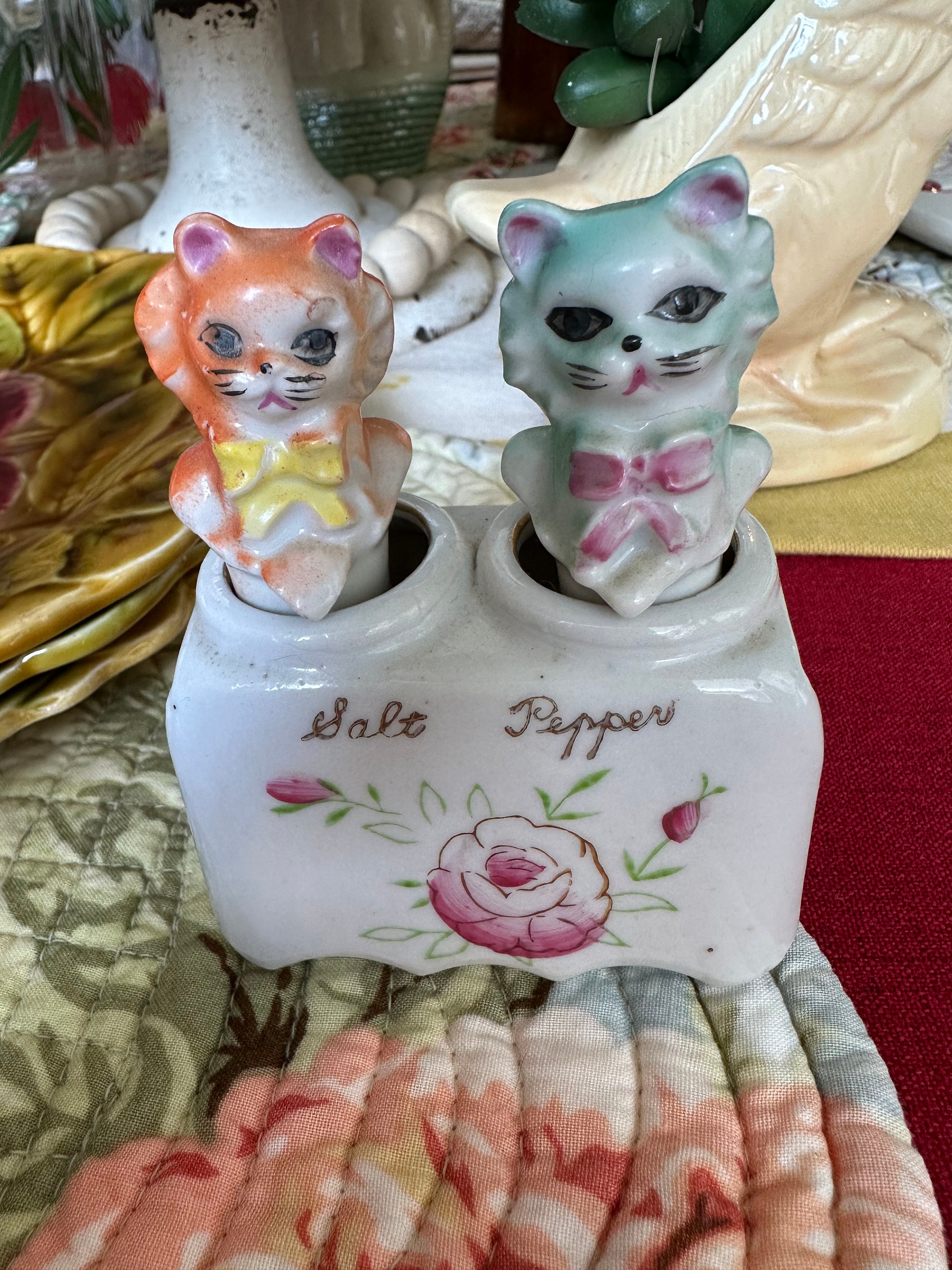 Big Mouth Meow Salt & Pepper Shaker Set