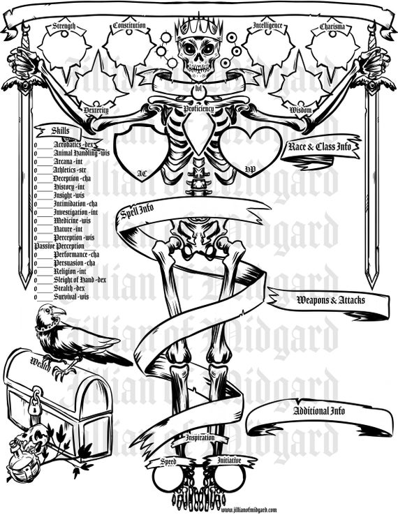 Pdf Downloadable Jillian Of Midgard Illustrated D D 5th Ed Etsy
