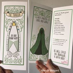 PDF Printable &quot;Travel Brochure&quot; Critical Role cosplay prop for the Traveler, Jester and devotees of the Traveler