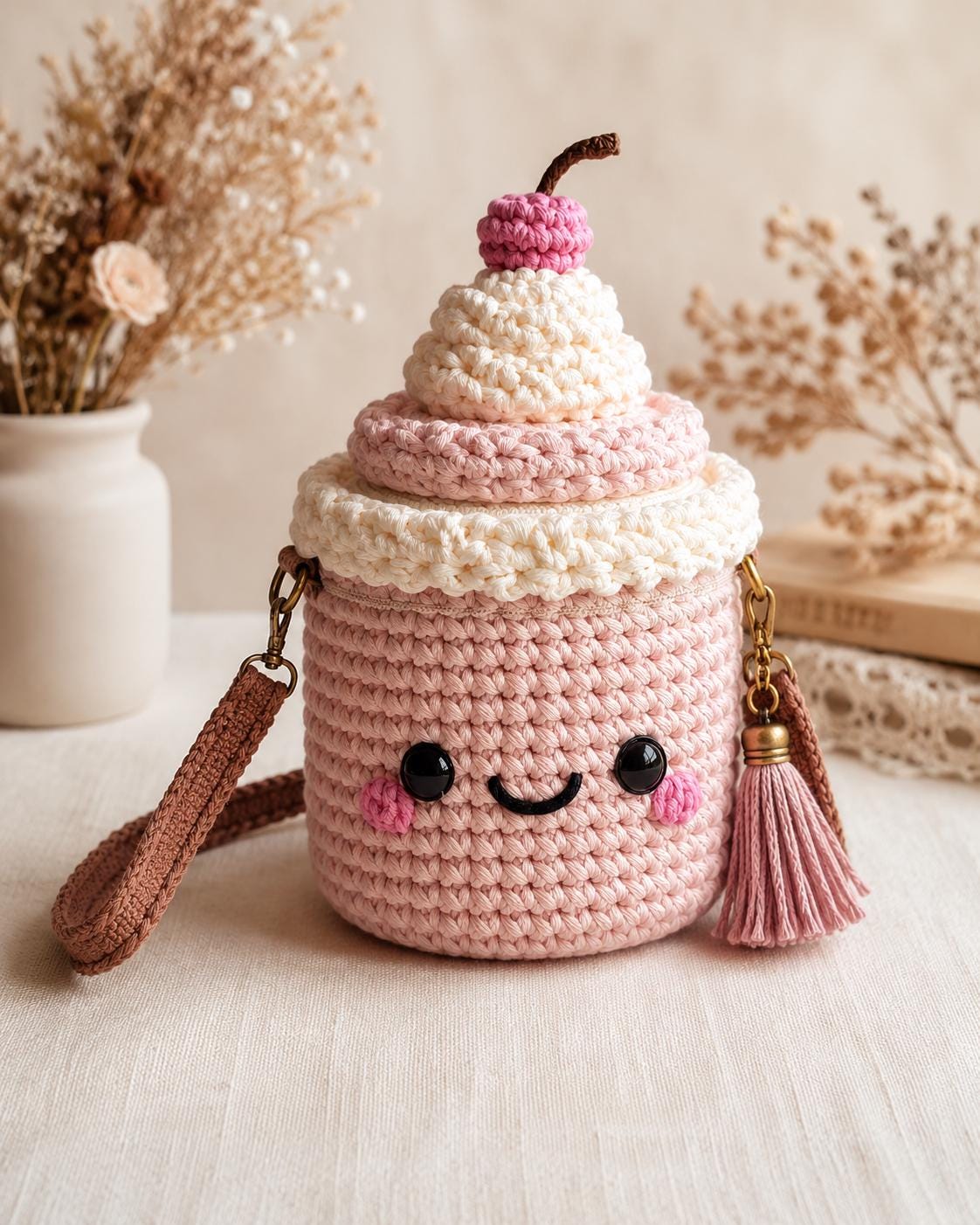 Crochet cupcake bag - Etsy 日本