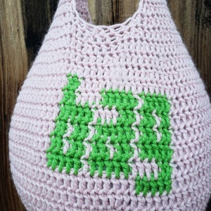 Crochet Bag That Says Bag, Crochet Market Bag, Crochet Hobo Bag, Crochet Shoulder Bag, Bag Bag, Gift Bag, Crochet Gift, Funny Crochet Bag image 4