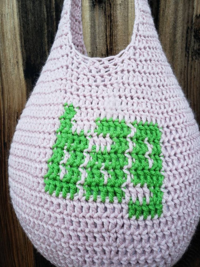 Crochet Bag That Says Bag, Crochet Market Bag, Crochet Hobo Bag, Crochet Shoulder Bag, Bag Bag, Gift Bag, Crochet Gift, Funny Crochet Bag image 4