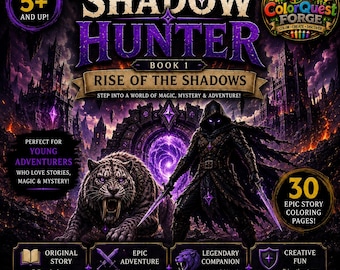 Shadow Hunter — BOOK 1: Rise of The Shadows | Fantasy Coloring Book for Kids 5+ | Printable PDF