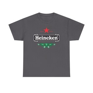 Vintage Heineken Beer Logo T Shirt Retro Brewery Graphic Tee Unisex Streetwear Shirt Bar Pub Drinking Party Gift image 8
