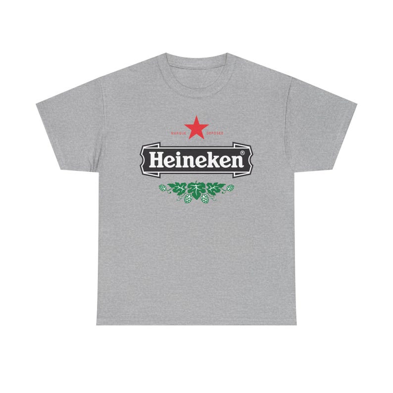 Vintage Heineken Beer Logo T Shirt Retro Brewery Graphic Tee Unisex Streetwear Shirt Bar Pub Drinking Party Gift image 3