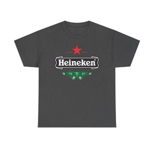 Vintage Heineken Beer Logo T Shirt Retro Brewery Graphic Tee Unisex Streetwear Shirt Bar Pub Drinking Party Gift image 7