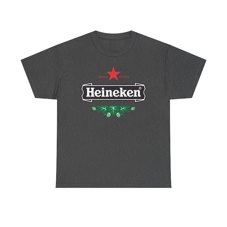 Vintage Heineken Beer Logo T Shirt Retro Brewery Graphic Tee Unisex Streetwear Shirt Bar Pub Drinking Party Gift image 7