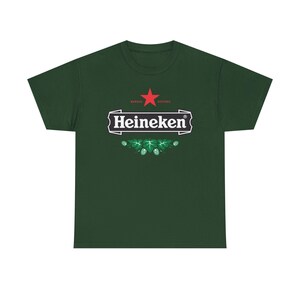 Vintage Heineken Beer Logo T Shirt Retro Brewery Graphic Tee Unisex Streetwear Shirt Bar Pub Drinking Party Gift image 6